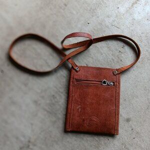 Kishwar - Motorbike Leather Ladies cognac leather Biker Pouch